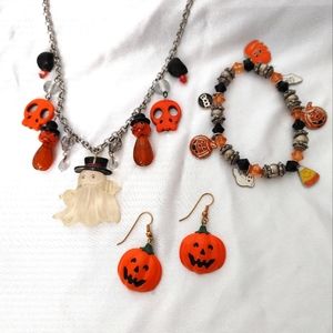 Cute Halloween handmade jewelry set